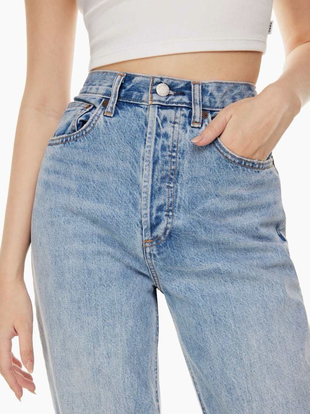 Aritzia DENIM FORUM The Joni High Rise Loose Jeans Size 32 - Picture 5 of 14